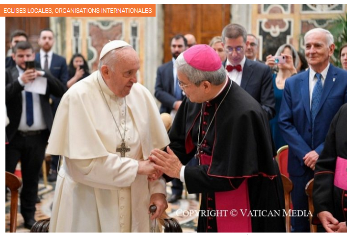 Le pape François s’adresse aux participants de la  Réunion des organismes d’aide aux Églises orientales (ROACO)