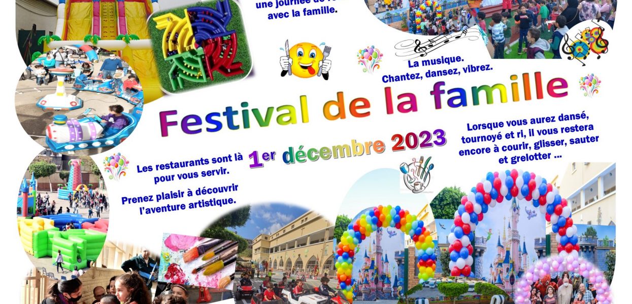 FESTIVAL DE LA FAMILLE :  décembre 2023 à De La Salle Daher