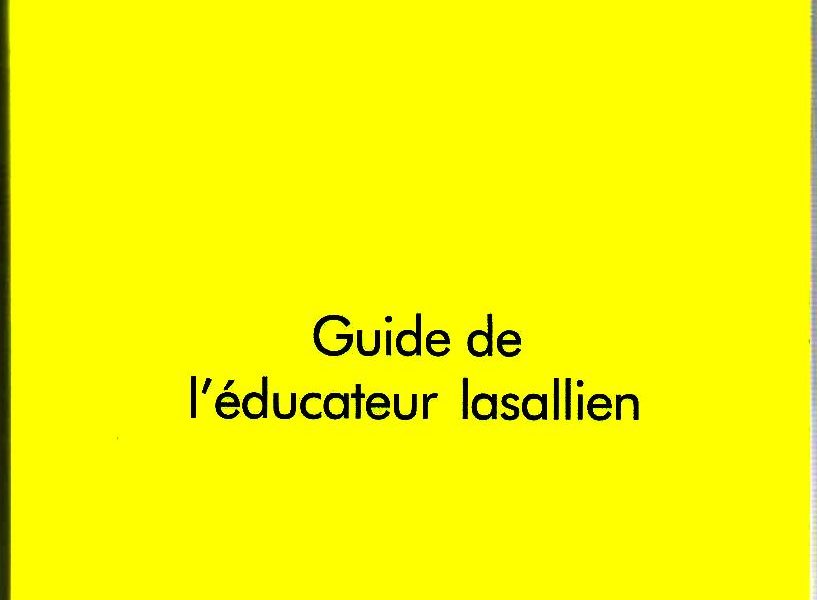 Guide de l’ Educateur Lasallien