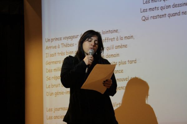 Mont La Salle: projet « Le printemps des poètes ».