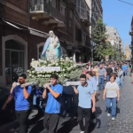 Sacré-Coeur: procession de la Sainte Vierge
