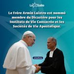Frère Armin Luistro nouveau membre du Dicastère pour les Instituts de Vie Consacrée et les Sociétés de Vie Apostolique
