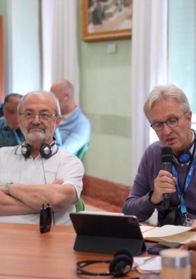 Maison Généralice: réunion de Frères Visiteurs et de responsables de plusieurs Districts.