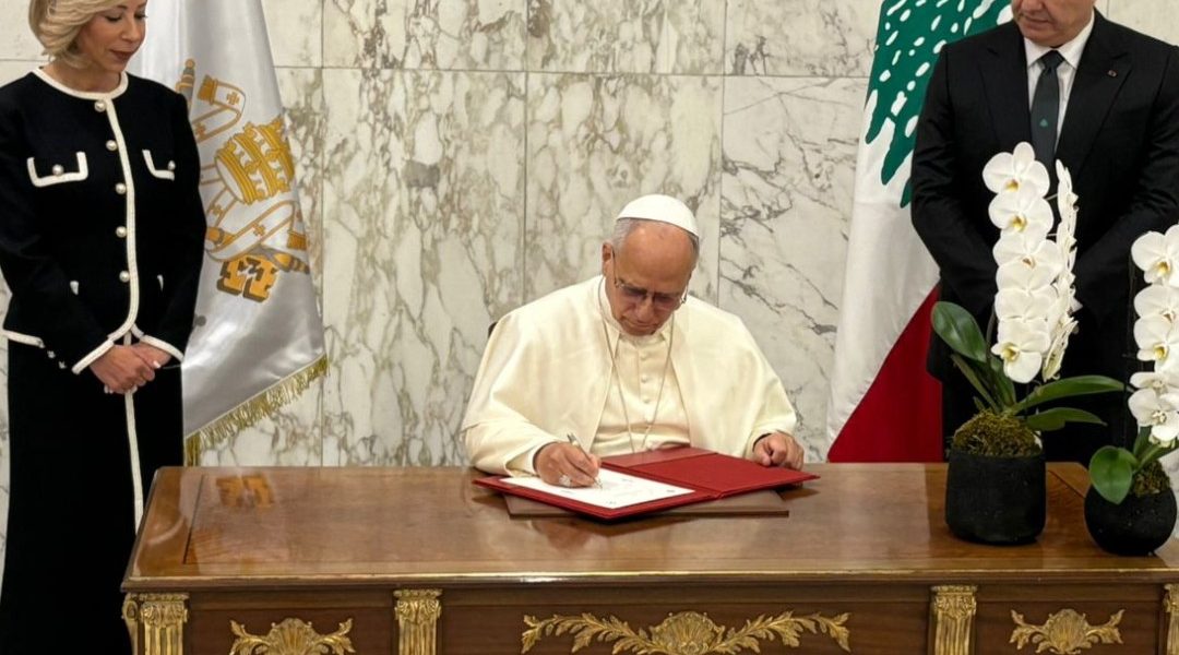 Le Pape Léon XIV au Liban: Rencontre avec les autorités, les représentants de la société civile et le corps diplomatique. Le Pape Léon XIV au Liban: Rencontre avec les autorités, les représentants de la société civile et le corps diplomatique.