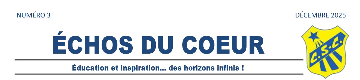 Sacré- Coeur: Newsletter décembre 2025