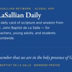 LaSallian Daily a new mobile app created specifically for the Lasallian family worldwide.