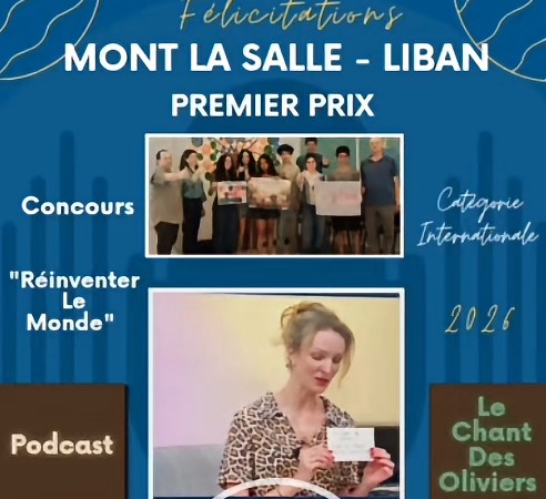 Mont La Salle: 1er prix concours « Réinventer le monde »