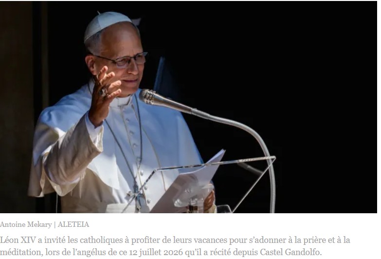 Léon XIV invite les catholiques à prier et méditer pendant leurs vacances