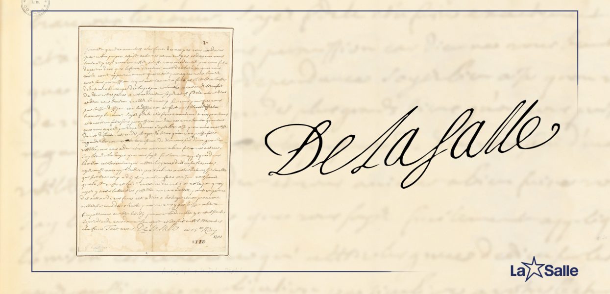 Lettre de saint Jean-Baptiste de La Salle donnée aux Archives de la Maison générale par le District d’Irlande, Grande-Bretagne, Malte Lettre de saint Jean-Baptiste de La Salle donnée aux Archives de la Maison générale par le District d’Irlande, Grande-Bretagne, Malte